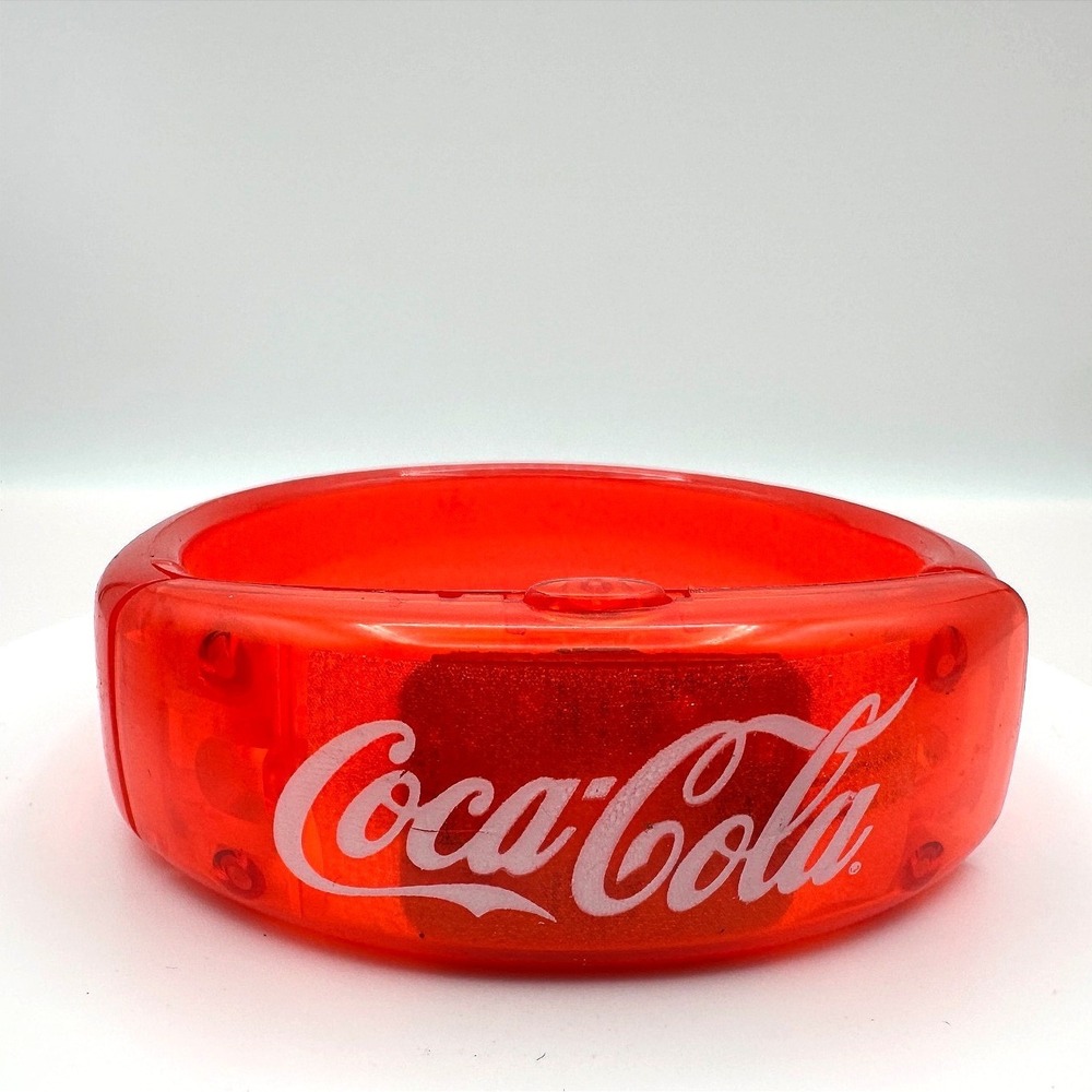 Vintage Y2K Coca-Cola Red Plastic Bracelet Women's Classic Fashion Jewelry Boho‎